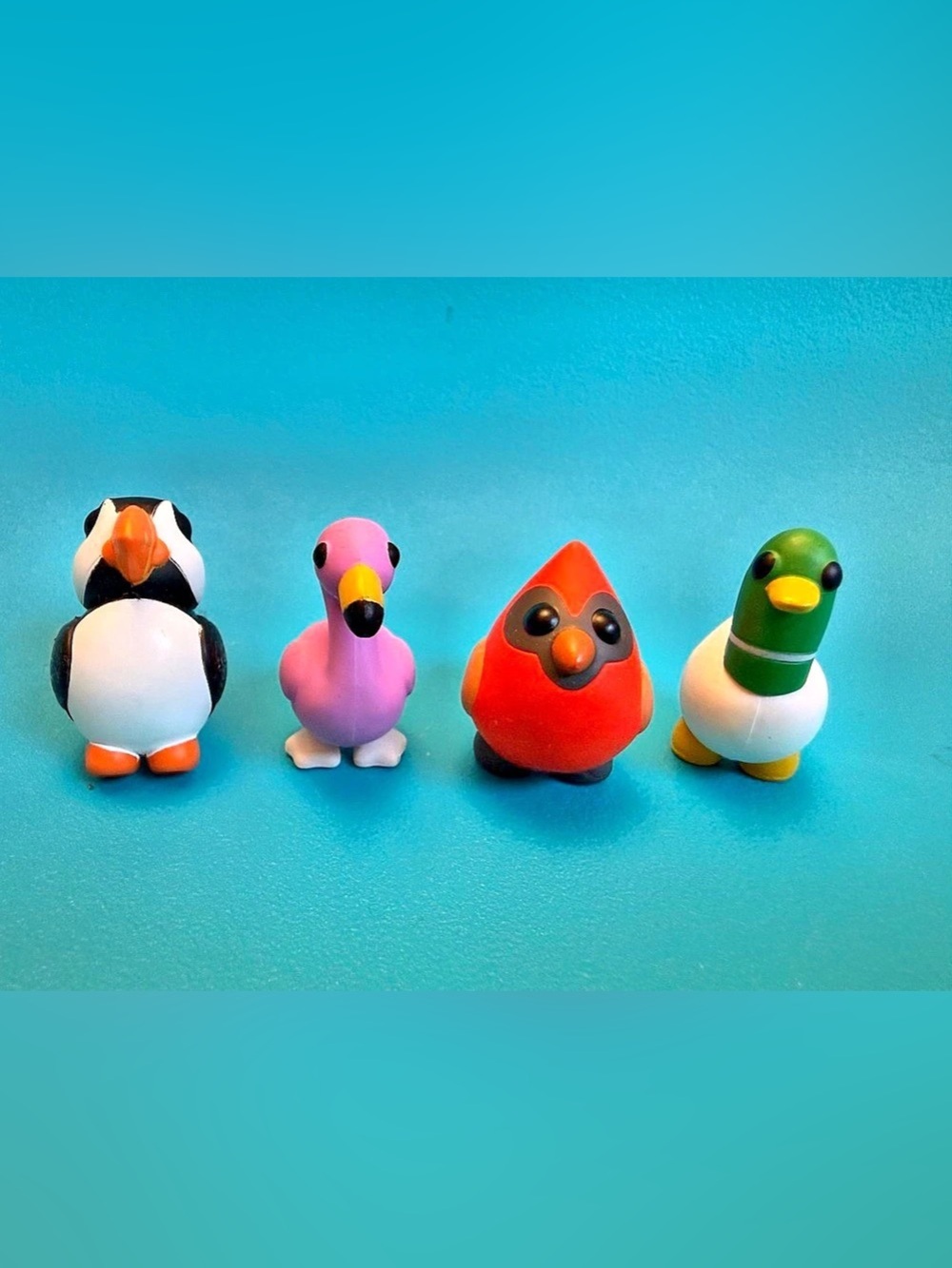 AM! Bird Figure Set of 4 Multicolor
